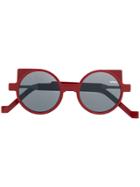 Vava Round Sunglasses - Red