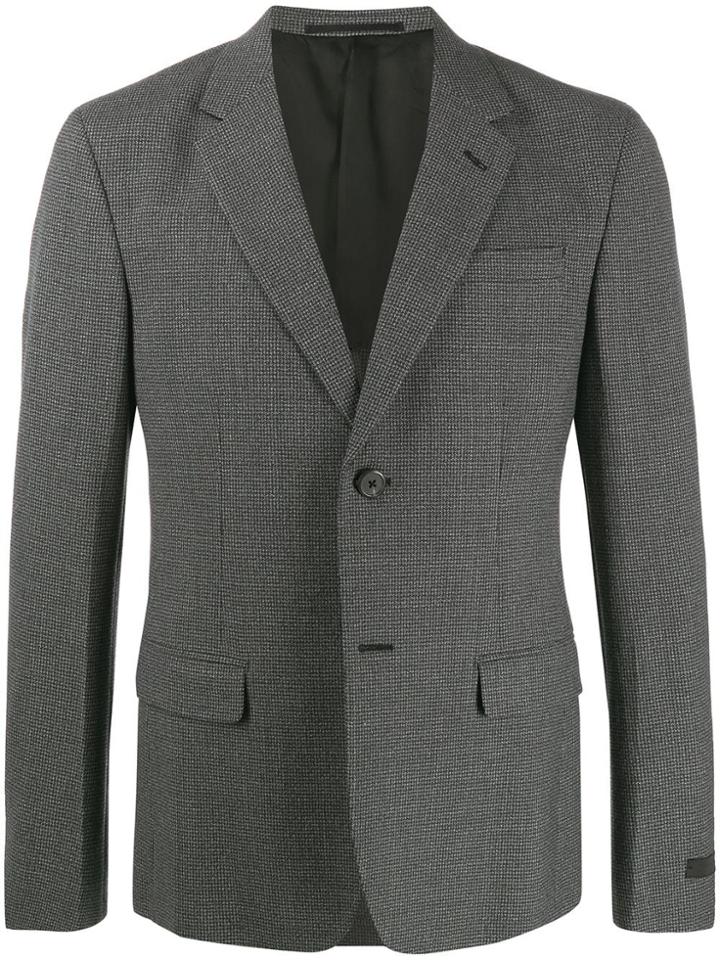 Prada Print Mouliné Jacket - Grey