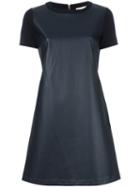 Michael Kors Bi-texture T-shirt Dress, Women's, Size: Medium, Blue, Polyester/spandex/elastane/viscose