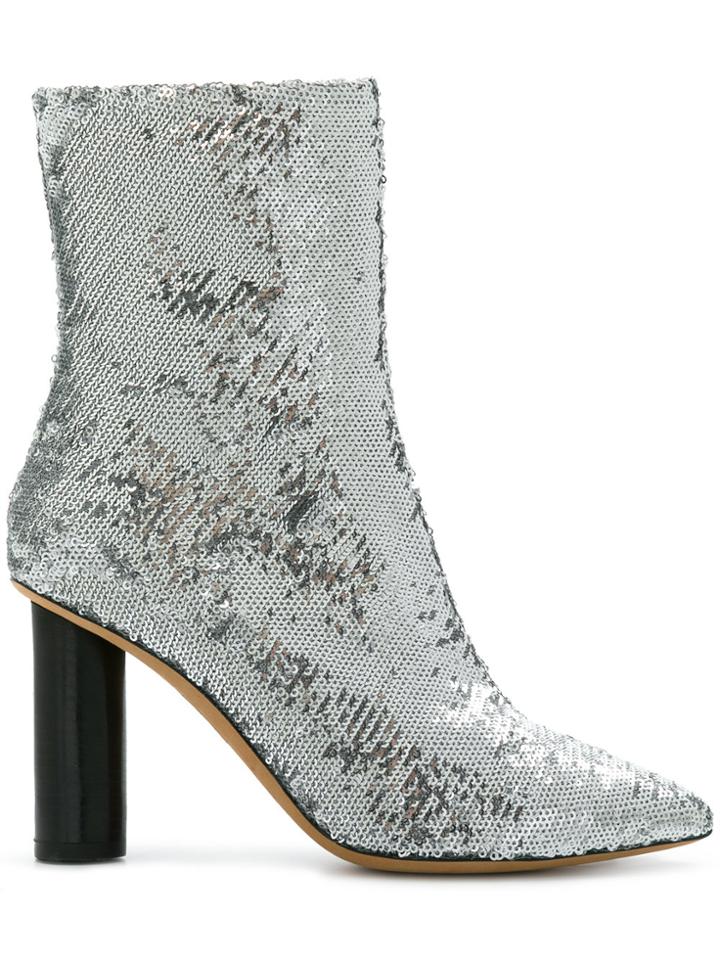 Iro Sequin Boots - Metallic