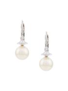 Vivienne Westwood Broken Pearl Earrings - Silver