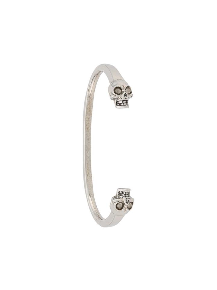 Alexander Mcqueen Skulls Cuff - Metallic