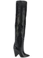 Saint Laurent Knee-length Boots - Black