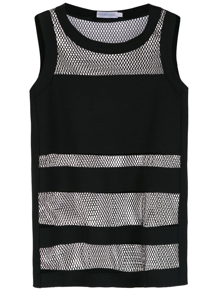 Mara Mac Panelled Top - Black