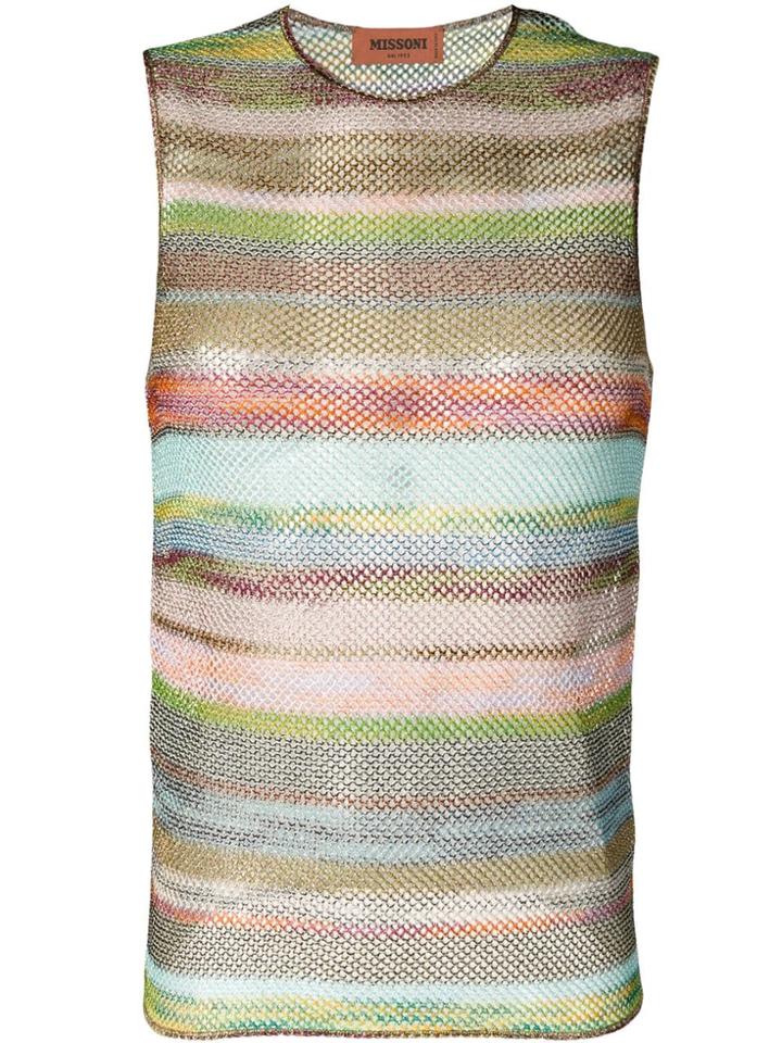 Missoni Loose Knit Tank Top - Green