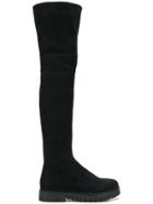 Tommy Jeans Over The Knee Boots - Black