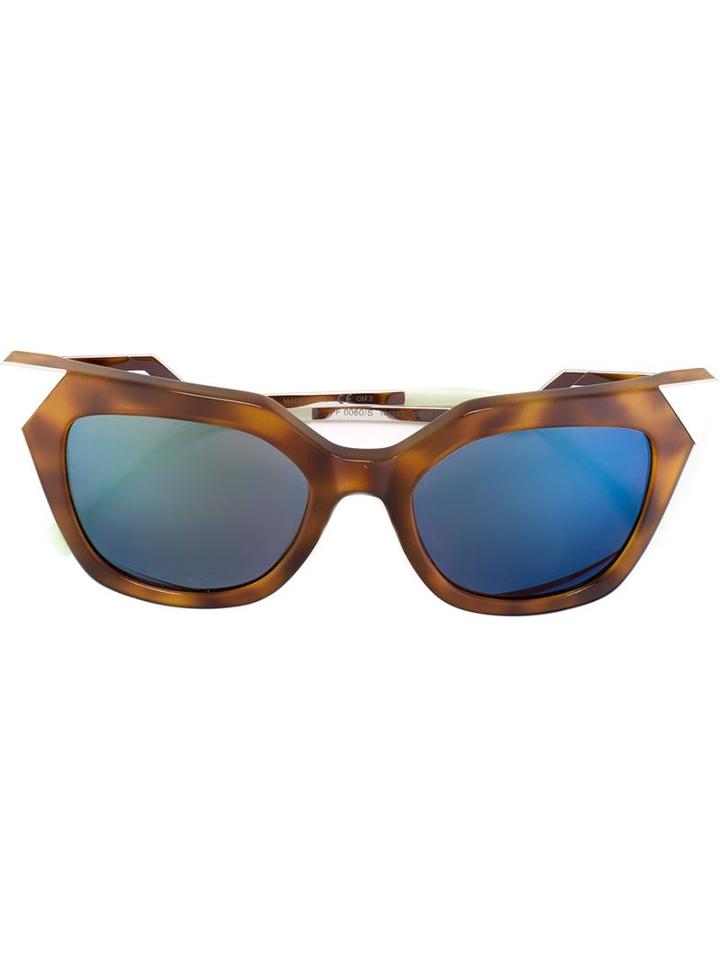 Fendi 'iridia' Sunglasses, Women's, Nude/neutrals, Acetate/metal