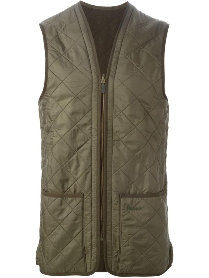Barbour Quilted Hunting Gilet, Men's, Size: Xl, Green, Polyamide