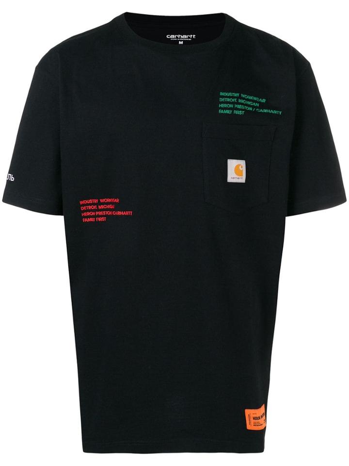 Heron Preston Carhartt Pocket T-shirt - Black