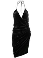 Alexandre Vauthier Asymmetric Ruched Dress - Black