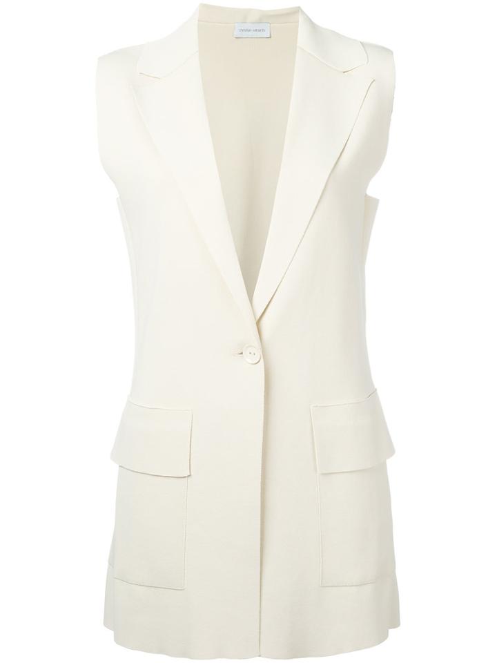 Christian Wijnants - Oversized Vest - Women - Polyamide/viscose - S, Nude/neutrals, Polyamide/viscose