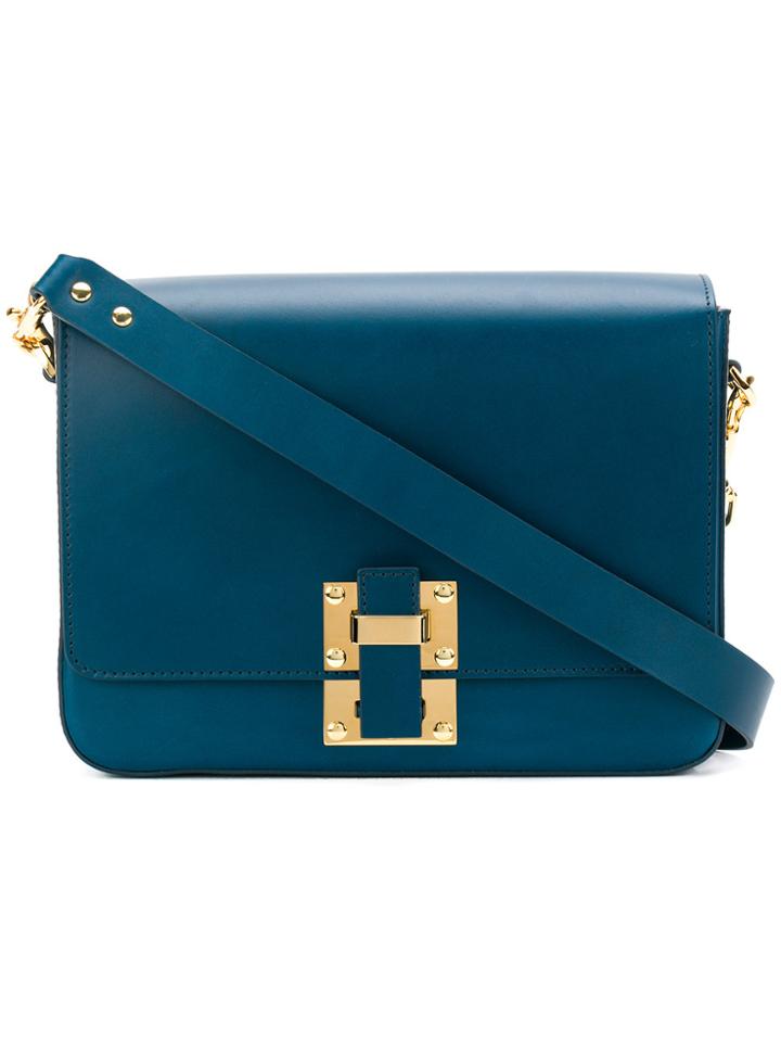 Sophie Hulme The Quick Large Shoulder Bag - Blue