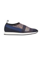 Fendi Zucca Mesh Slip-on Sneakers - Blue