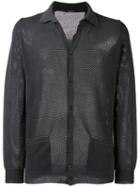 Roberto Collina Mesh Cardigan, Men's, Size: 50, Grey, Cotton