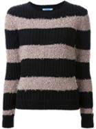 Guild Prime Striped Sweater, Women's, Size: 36, Black, Cotton/acrylic