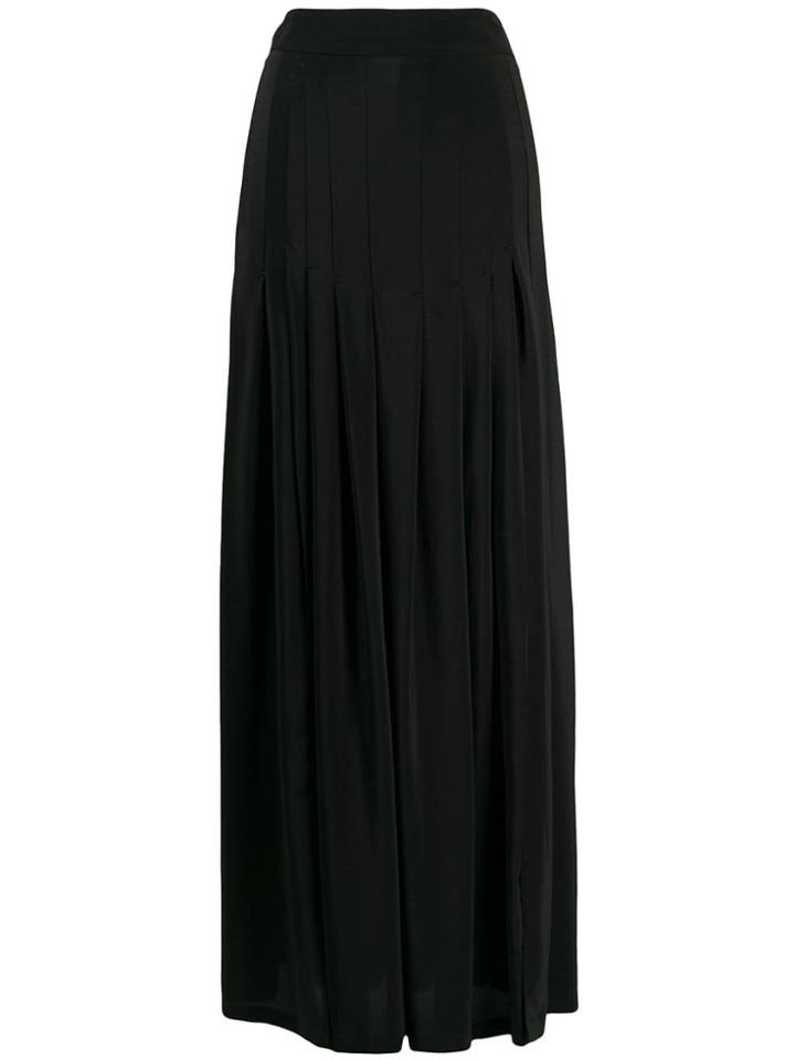 Erika Cavallini Pleated Maxi Skirt - Black