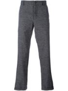 Ann Demeulemeester Grise Patterned Tapered Trousers, Men's, Size: Medium, Black, Cotton