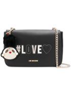 Love Moschino Foldover Love Shoulder Bag - Black