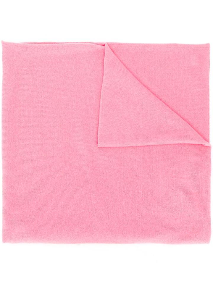 Pringle Of Scotland Plain Cashmere Scarf - Pink