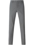Incotex Slim Tailored Trousers, Men's, Size: 52, Grey, Cotton/spandex/elastane