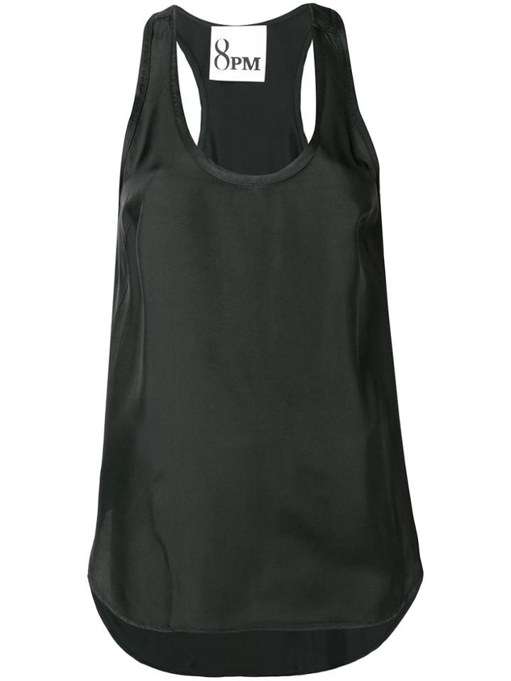 8pm Racerback Tank Top - Black