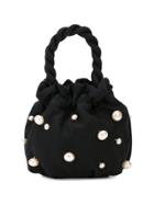 Staud Pearl-embellished Bag - Black