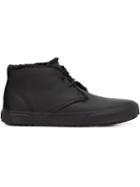 Vans U Desert Chukka Hi-top Sneakers, Men's, Size: 13, Black, Calf Leather/sheep Skin/shearling