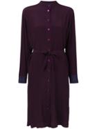 Paul Smith Shirt Dress With Waist Tie - Pink & Purple
