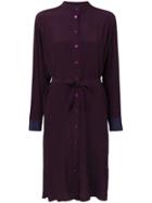 Paul Smith Shirt Dress With Waist Tie - Pink & Purple