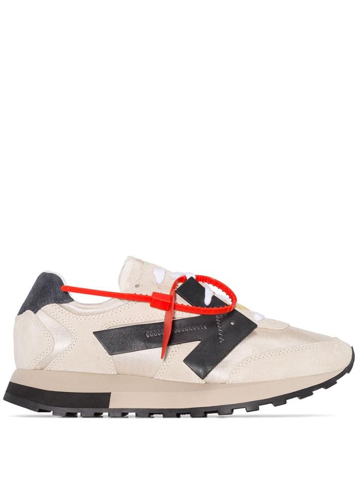 Off-white Panelled Sneakers - Neutrals