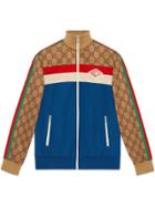 Gucci Gg Technical Jersey Jacket - Blue