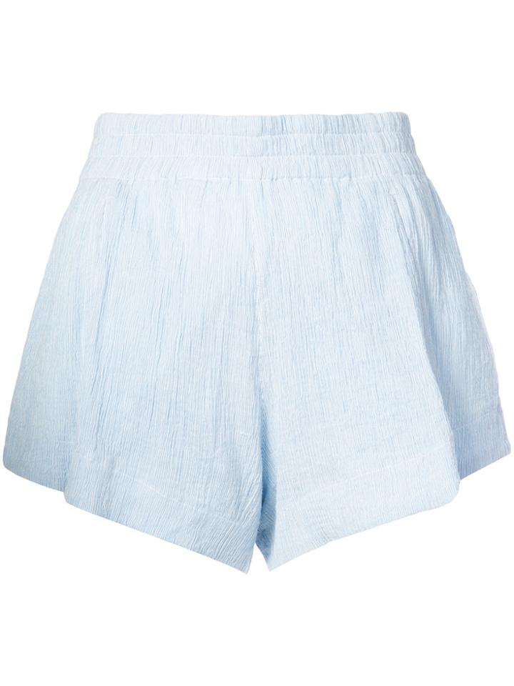 Apiece Apart High-waisted Shorts - Blue
