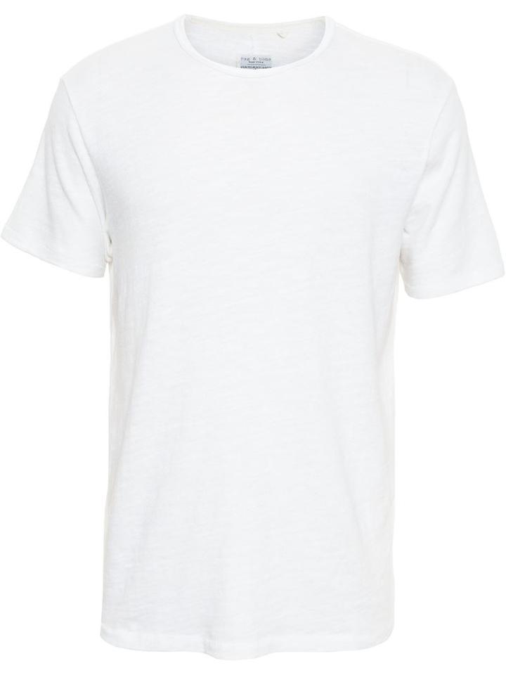 Rag & Bone Basic Cotton T-shirt, Men's, Size: Xxl, White, Cotton