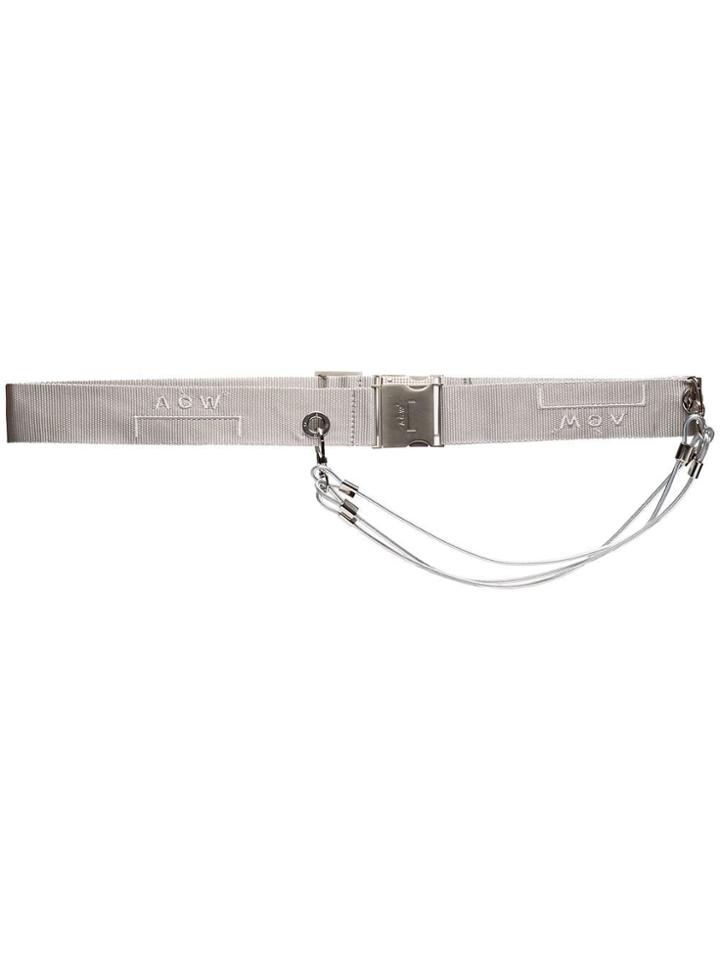 A-cold-wall* Logo Embroidered Belt - Metallic
