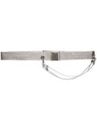 A-cold-wall* Logo Embroidered Belt - Metallic