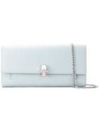 Alexander Mcqueen Skull Chain Wallet - Blue