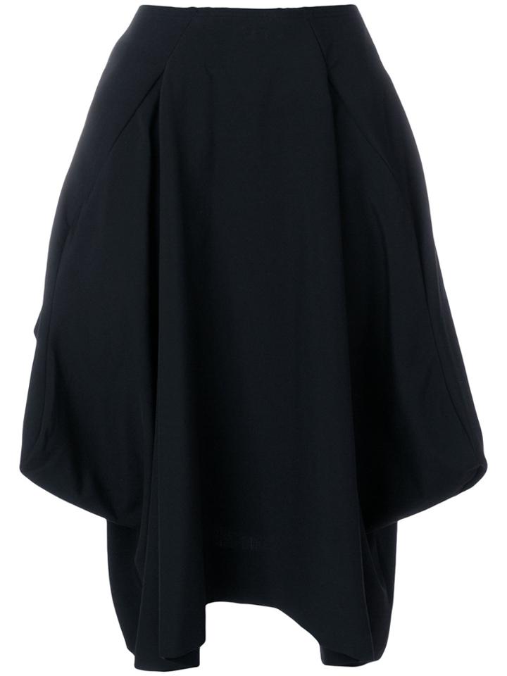 Comme Des Garçons Draped Full Skirt - Black