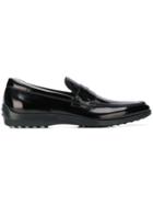 Tod's Classic Varnished Loafers - Black