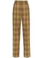 Gucci Checked Wool Trousers - 2797 Brown