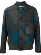 Oamc 'blouson' Jacket, Men's, Size: Large, Green, Polyester/virgin Wool
