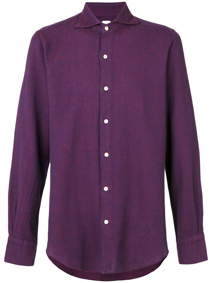 Finamore 1925 Napoli - Long-sleeve Woven Shirt - Men - Cotton - L, Red, Cotton
