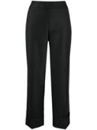 Peserico Tailored Straight-leg Trousers - Black