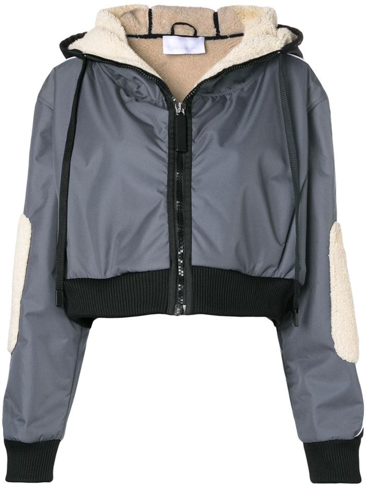 No Ka' Oi Panelled Logo Sleeve Jacket - Grey