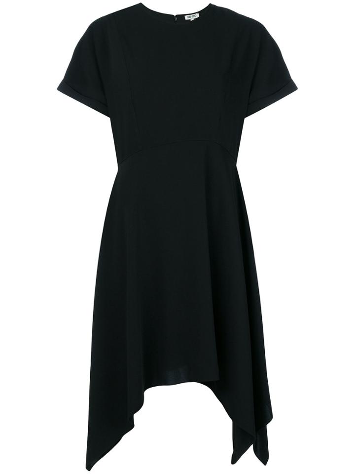 Kenzo Short-sleeved Floaty Dress - Black