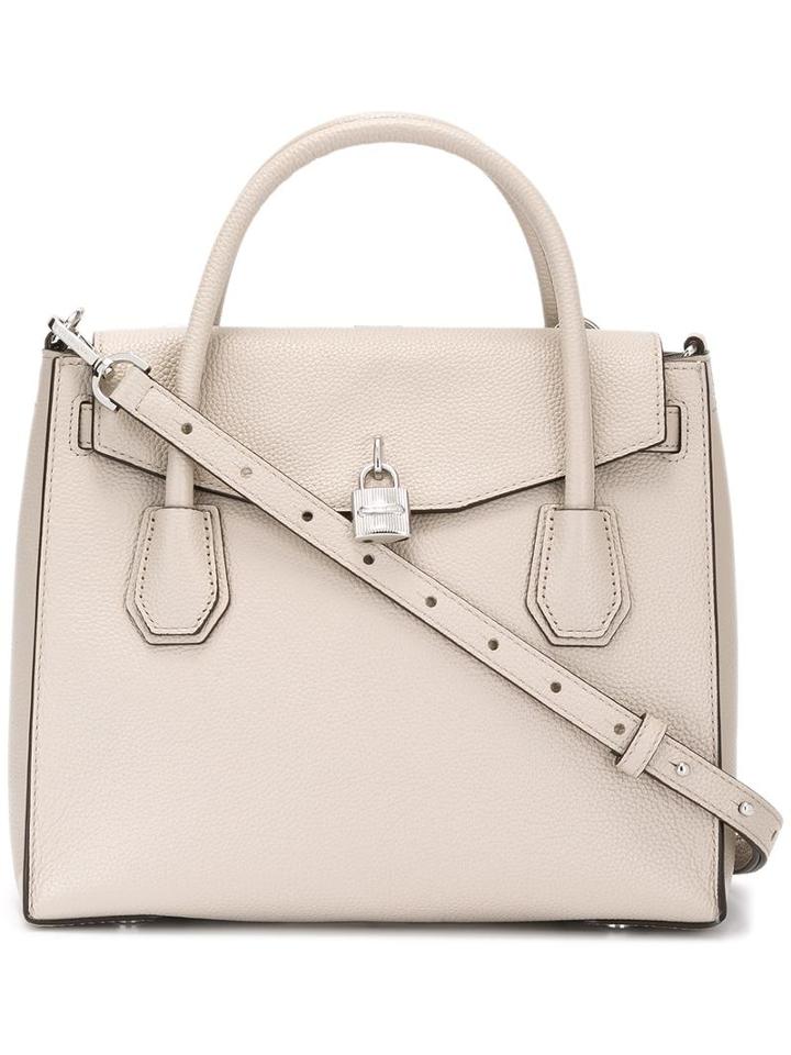 Extra Straps Tote Bag, Women's, Grey, Calf Leather, Michael Michael Kors