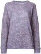 The Elder Statesman Patterned Knitted Jumper, Women's, Size: Medium, Pink/purple, Elastodiene/polyamide/cashmere