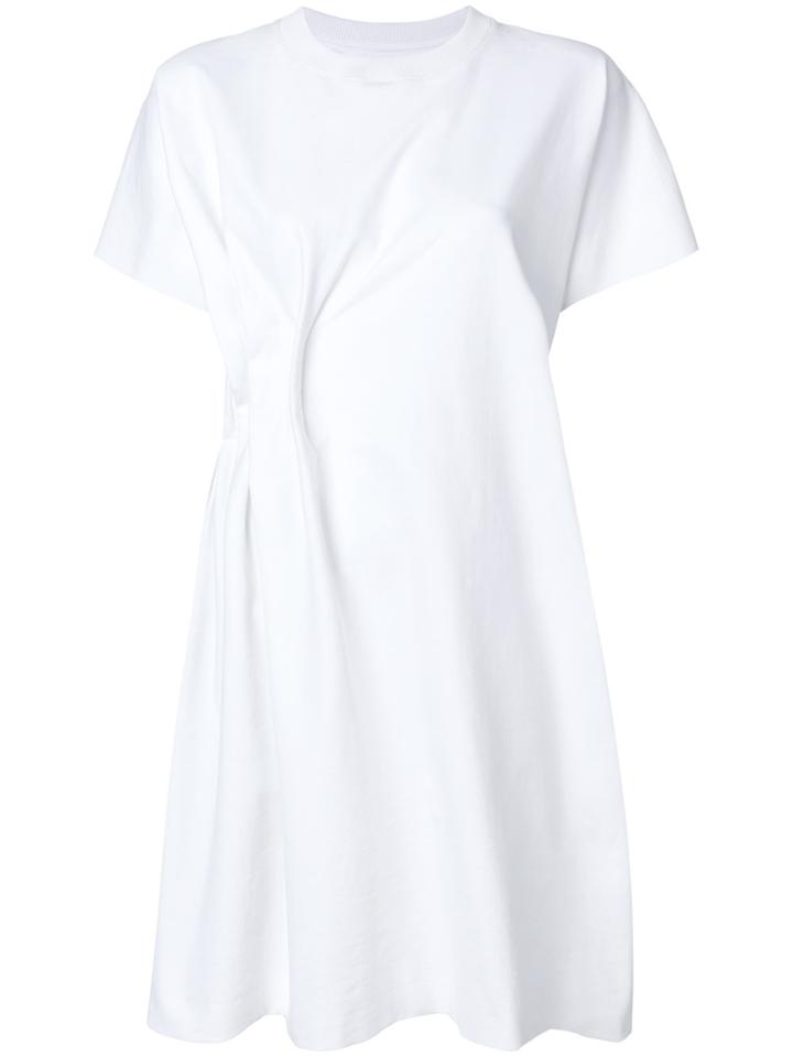 Maison Margiela Gathered Detail T-shirt Dress - White