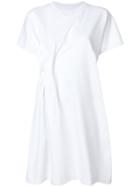 Maison Margiela Gathered Detail T-shirt Dress - White
