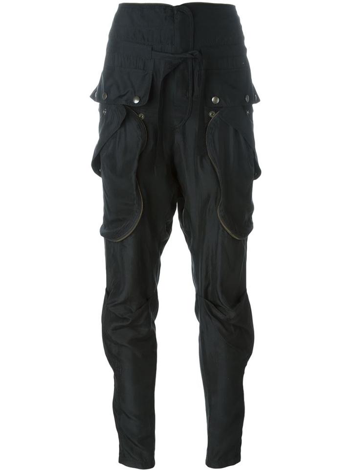Faith Connexion Cargo Pants, Women's, Size: Small, Black, Silk