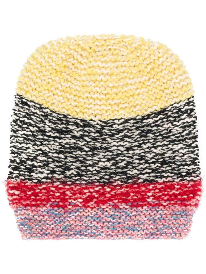 Anntian Fine Knit Beanie - Yellow